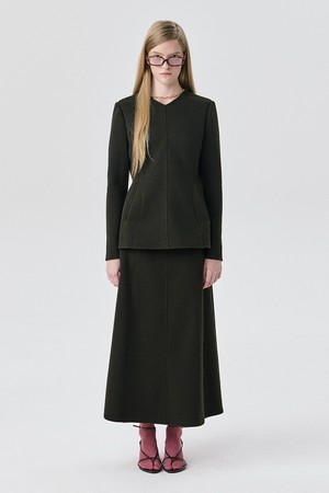 Round Poket Skirt_Brown