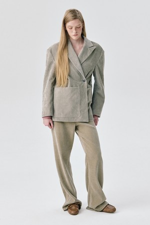 Back Brushed 2-way Jacket_Grey