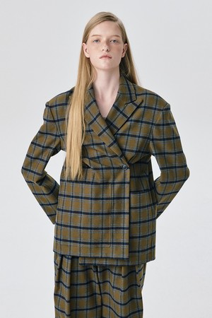 Check 2-way Jacket_Khaki