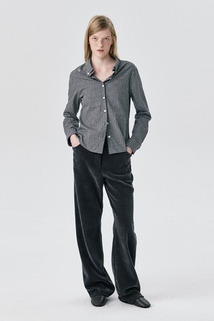 Corduroy Straight Pants_Dark Grey