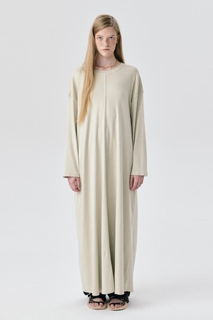 25 Jersey Long Dress_Light Khaki