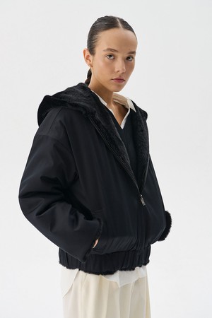 Reversible Mink fur Jumper_Black