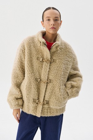 Eco Fur Jumper_Beige