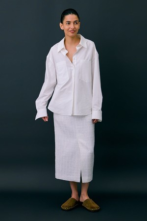 Oversized Pocket Shirts_Ivory