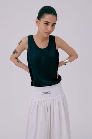 Layered Sleeveless Top_Black