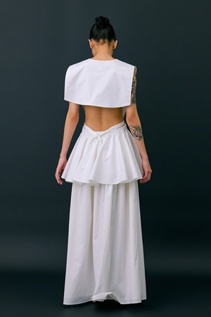 Sailor Collar Layered Top_White