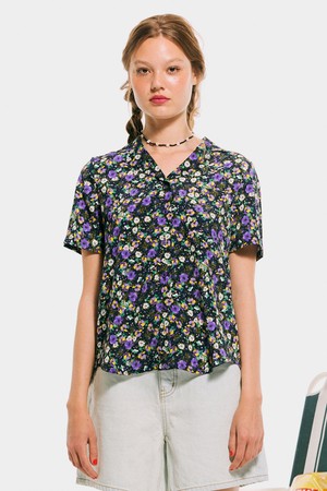 [30차 리오더]Floral Shirts _ Navy