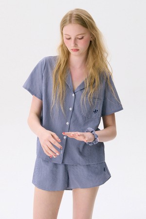Pajama Shirt_Navy