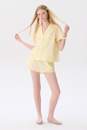 Pajama Shorts_Yellow