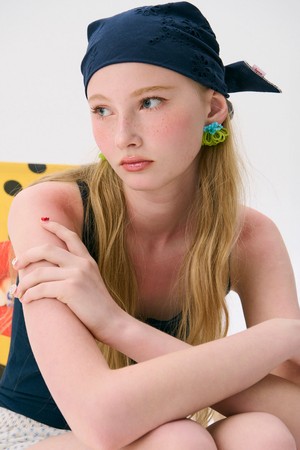 Punching Hair Bandana_Navy