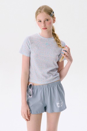 Floral Fitted T-shirts_White