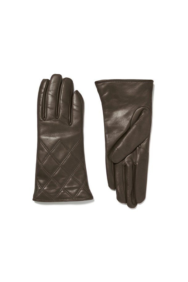 Mani Calde - 장갑 - [Mani Calde] Quiled Nappa Gloves For Women_Khaki