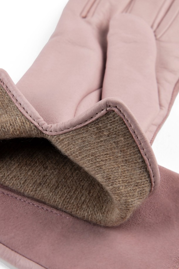 Mani Calde - 장갑 - [Mani Calde] Suede Leather Gloves For Women_Pink(Rosa)