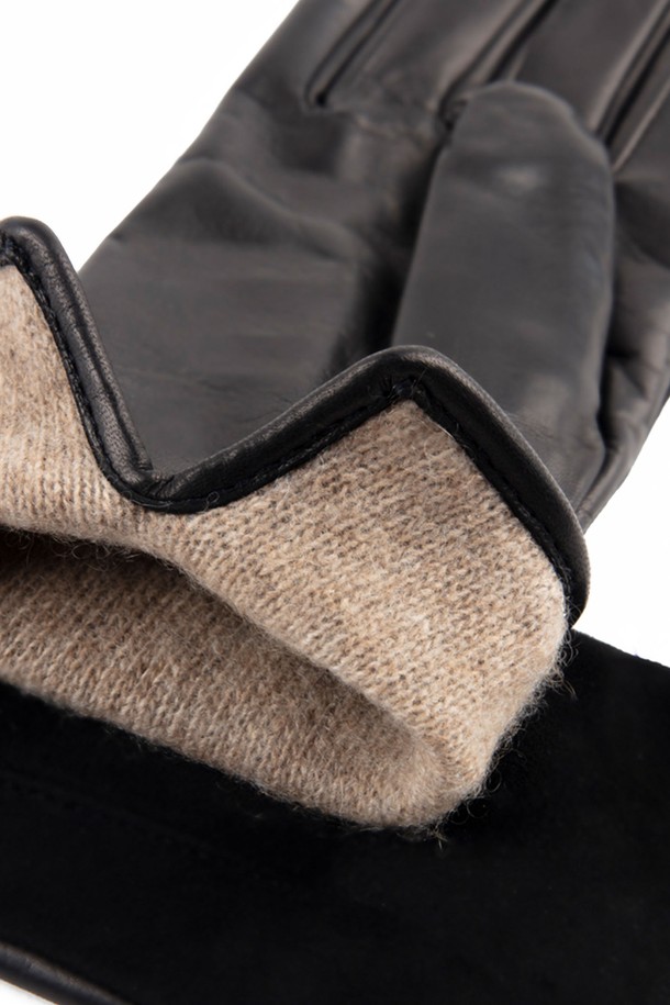 Mani Calde - 장갑 - [Mani Calde] Suede Leather Gloves For Women_Black(Nero)