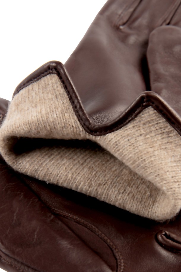 Mani Calde - 장갑 - [Mani Calde] Nappa Leather Gloves For men_Brown(Marrone)