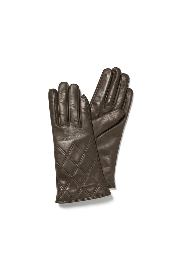 Mani Calde - 장갑 - [Mani Calde] Quiled Nappa Gloves For Women_Khaki