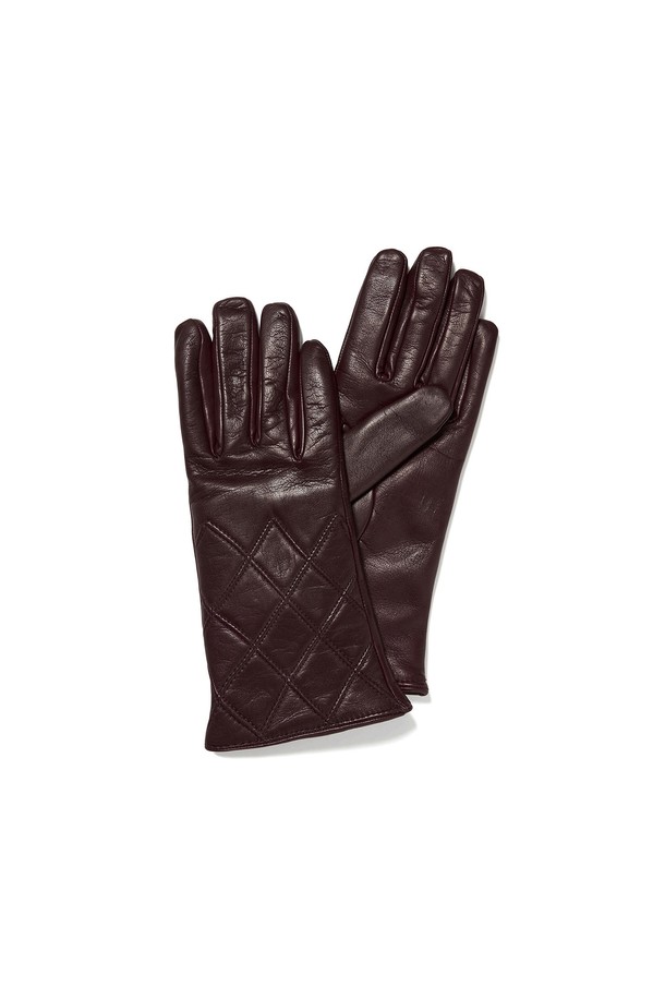 Mani Calde - 장갑 - [Mani Calde] Quiled Nappa Gloves For Women_Wine