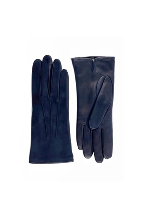 [Mani Calde] Suede Leather Gloves For Women_Navy