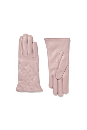 [Mani Calde] Quiled Nappa Gloves For Women_Pink