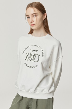 UMC ARCH LOGO SWEATSHIRT-WHITE