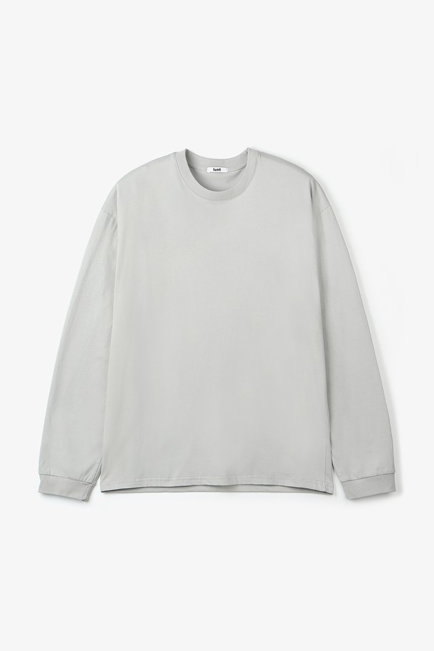 LUNT - 긴팔티셔츠 - SILKET COTTON LONG SLEEVE (GRAY)