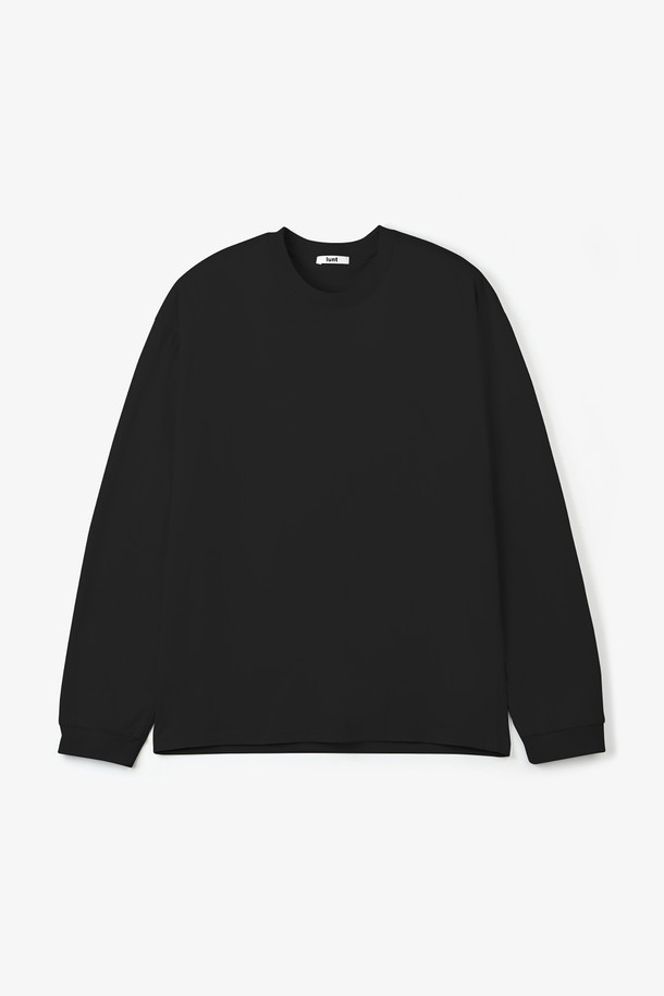 LUNT - 긴팔티셔츠 - SILKET COTTON LONG SLEEVE (BLACK)