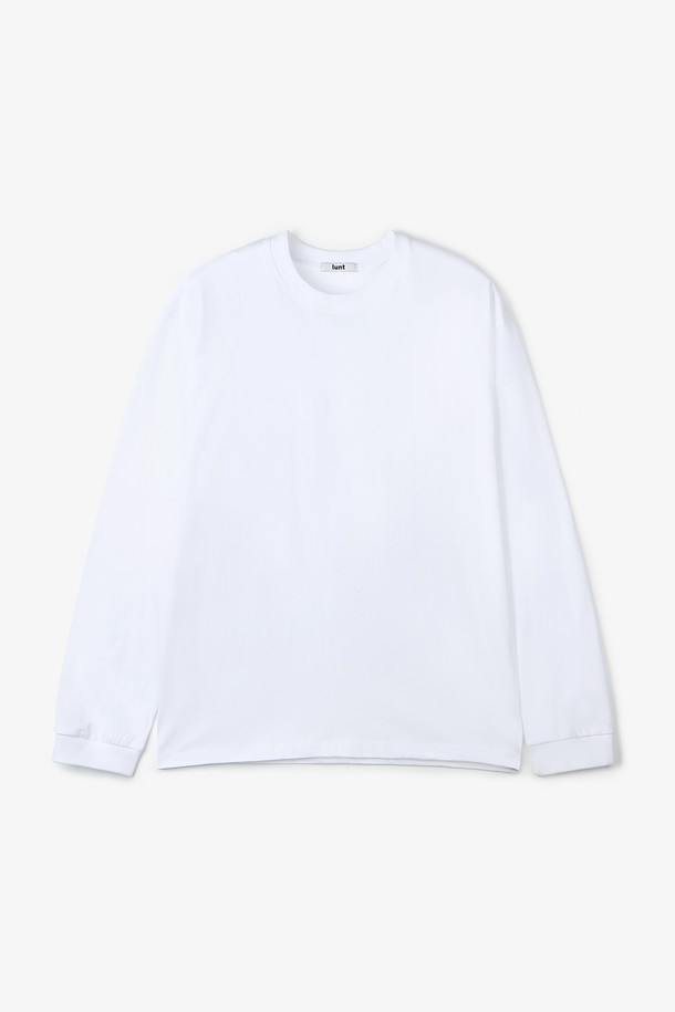 LUNT - 긴팔티셔츠 - SILKET COTTON LONG SLEEVE (WHITE)