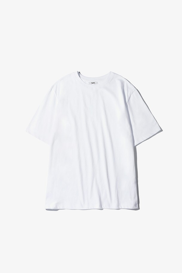 LUNT - 반팔티셔츠 - SILKET COTTON TSHIRT (WHITE)