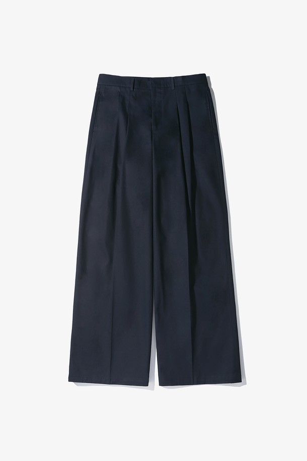 LUNT - 캐주얼팬츠 - WIDE CHINO PANTS (NAVY)