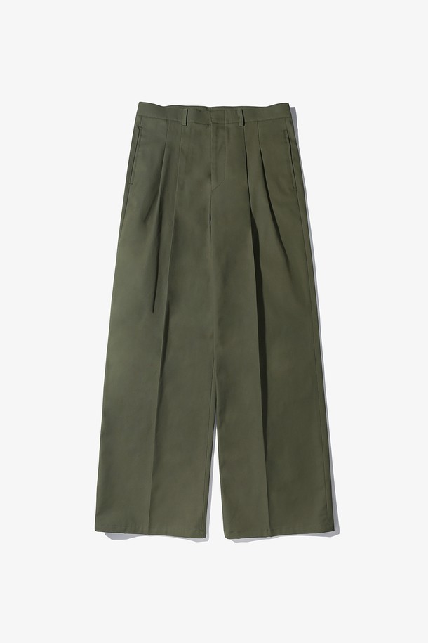 LUNT - 캐주얼팬츠 - WIDE CHINO PANTS (KHAKI)