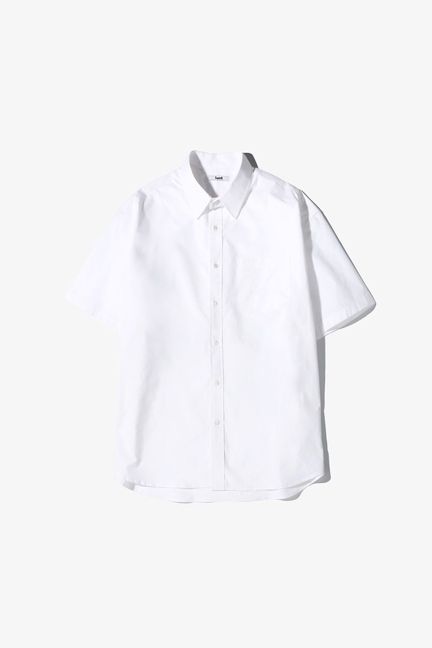 LUNT - 반팔셔츠 - COTTON HALF SHIRT (WHITE)