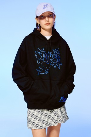 BAD CHILD STAR HOODIE-BLACK