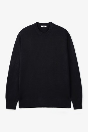 COMFORT ROUND NECK KNIT (BLACK)