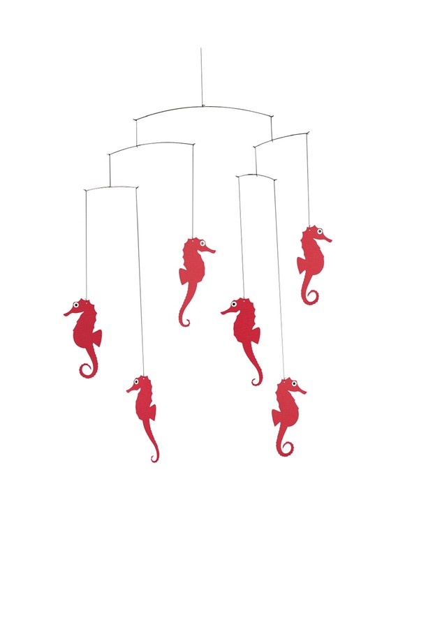 FLENSTED MOBILE - 홈데코 - 해마 red - Sea Horse Red