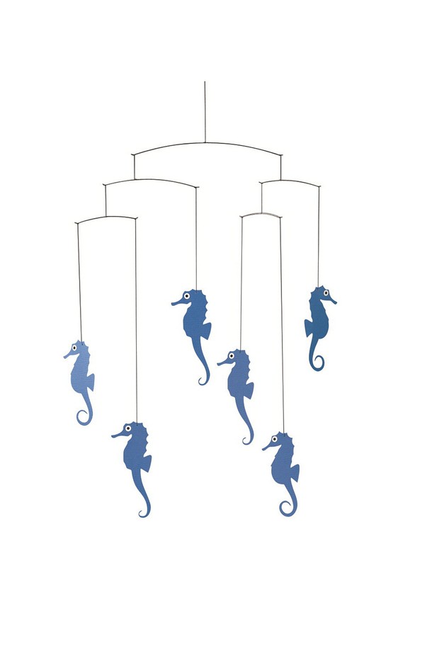 Flensted Mobiles - 홈데코 - 해마 - Sea Horse Blue