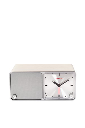 [제네바] 무선충전 지원 아날로그 테이블 오디오 Time
