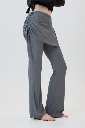 HAIDEN : 하이든 셔링 레이어드 스커트 팬츠 (4color)