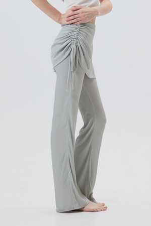 HAIDEN : 하이든 셔링 레이어드 스커트 팬츠 (4color)