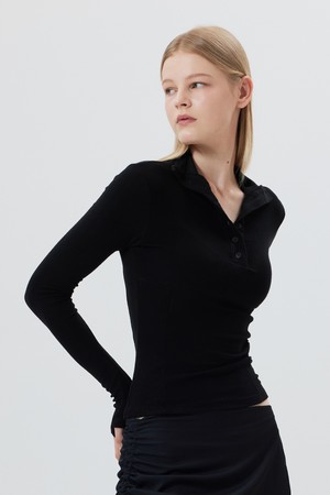 SIERRA : 시에라 헨리넥 롱슬리브 (2color)