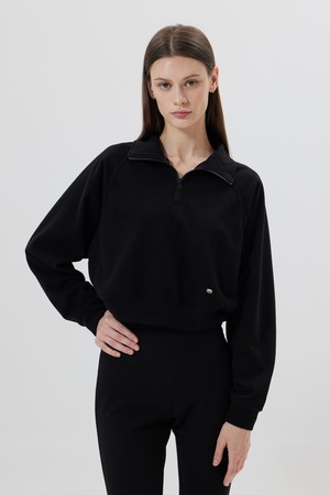 Lenwe : 렌웨 플리스 하프 집업 스웻셔츠 (2color)