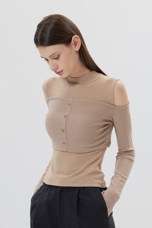 MINERVA : 미네르바 오프숄더 롱슬리브 (3color)