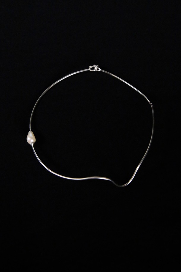 Baked Alaska - 목걸이 - Pearl-detail Collar Necklace