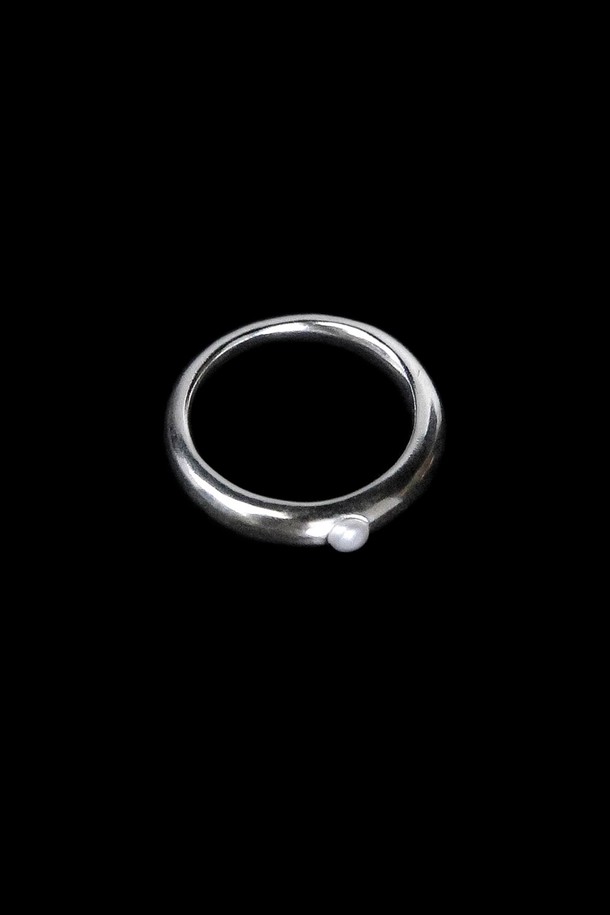 Baked Alaska - 반지 - Stacking Ring 01 - mono pearl, polished finish