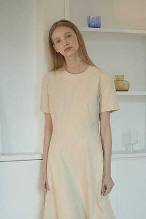 Linen Flared Dress - 6Color