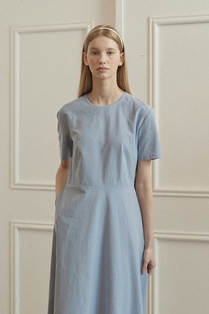 Linen Flared Dress - 6Color