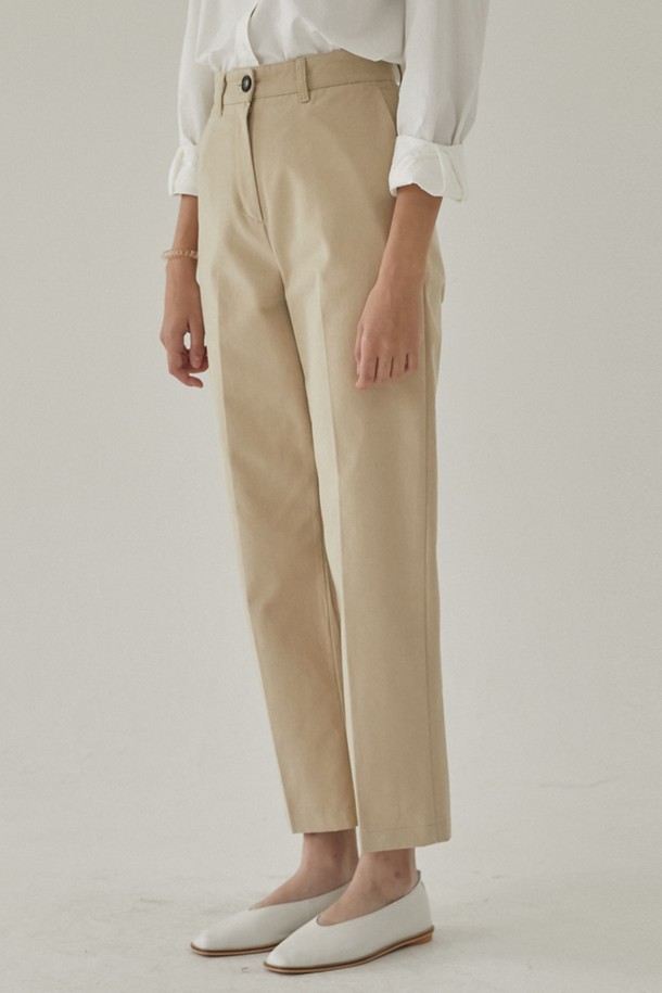 NONLOCAL - 롱/미디팬츠 - Soft Twill Straight Pants