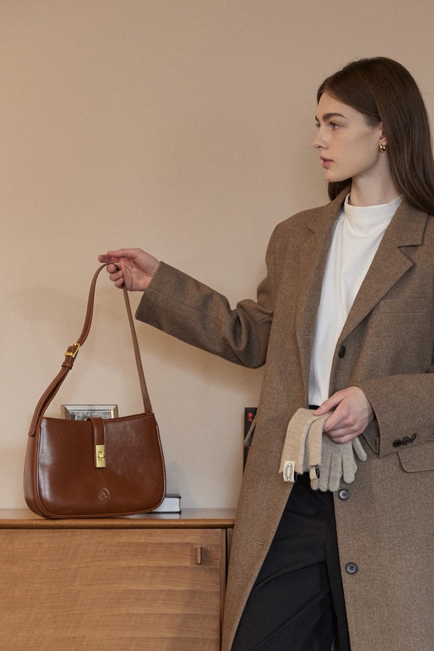 NONLOCAL - 숄더백 - Trapeze bag - Brown