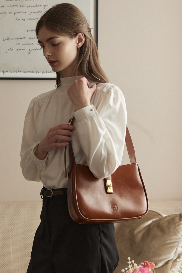 NONLOCAL - 숄더백 - Trapeze bag - Brown