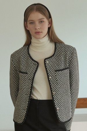 Atelier Tweed Crop Jacket - Check