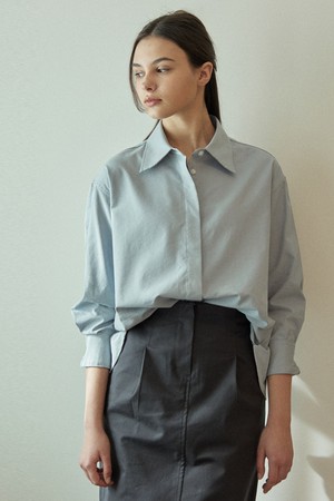 Loose-Fit Hidden Button Shirt 3 Color